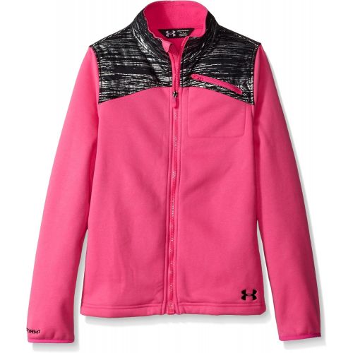 언더아머 Under Armour Girls UA Extreme CG Jacket, Rebel Pink (652)/Black, Youth X-Large