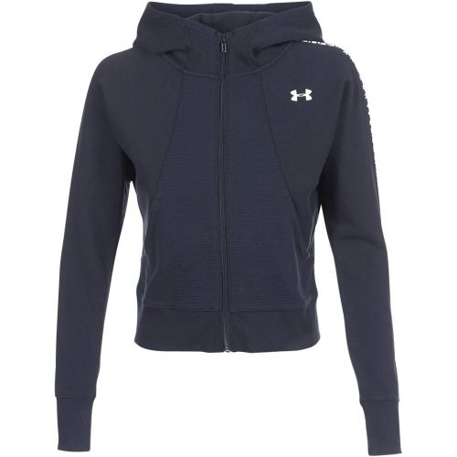 언더아머 Under Armour Womens Tb Ottoman Fleece Full Zip-Wordmark