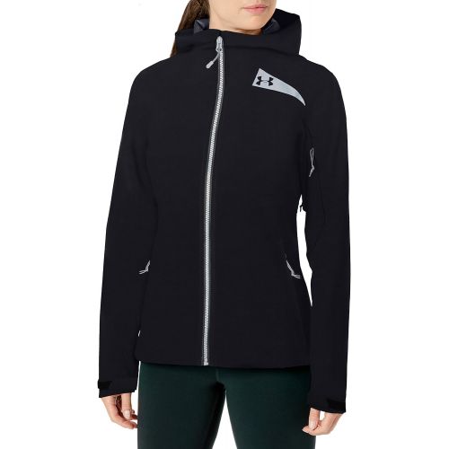 언더아머 Under Armour Womens Surge Update Hoodie, Black/Overcast Gray, Large