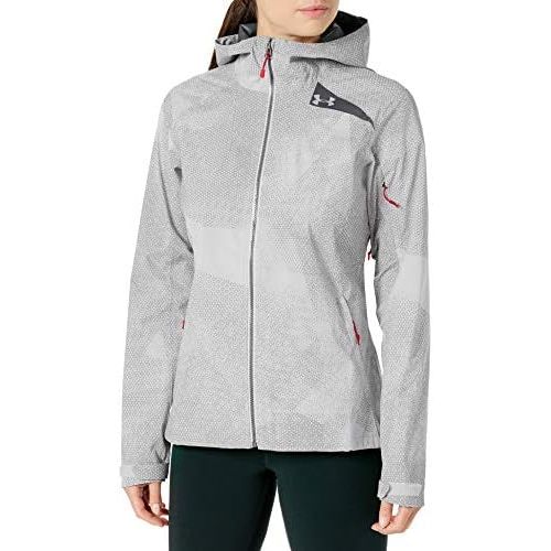 언더아머 Under Armour Womens Surge Update Hoodie, Overcast Gray/Hollywood, Medium