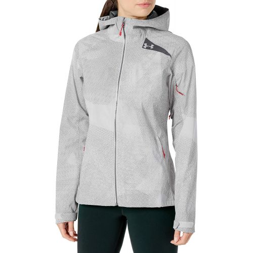 언더아머 Under Armour Womens Surge Update Hoodie, Overcast Gray/Hollywood, Medium