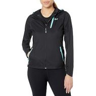 Under Armour Womens Mission Jacket, BLACK/TROPICAL Tide, Large