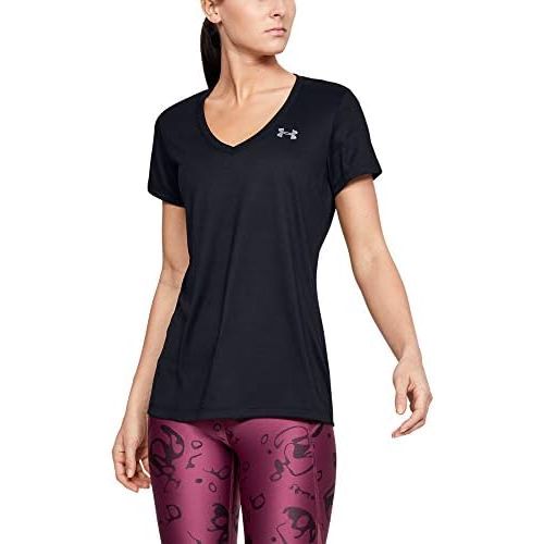 언더아머 Under Armour Womens Tech V-Neck Short-Sleeve T-Shirt