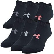 Under Armour Womens Essential No Show Socks, 6-pair