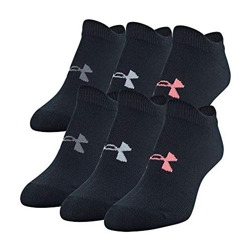 언더아머 Under Armour Womens Essential No Show Socks, 6-pair