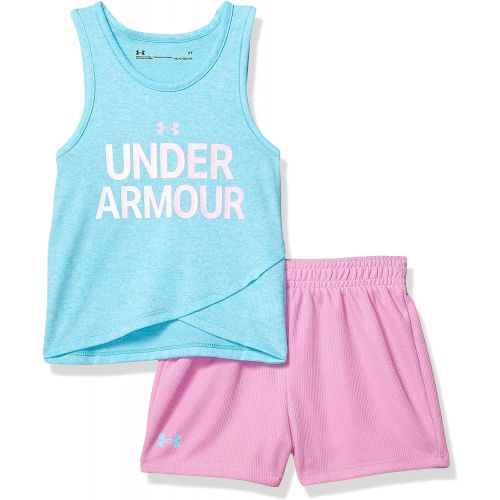 언더아머 Under+Armour Under Armour Baby Girls Ua Tank Short Set