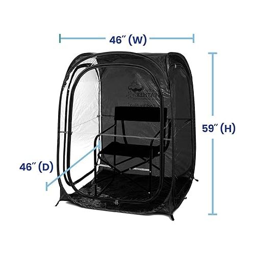  WeatherPod - The Original XL 1-2 Person Pod - Pop-Up Weather Pod, Protection from Cold, Wind and Rain