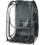 WeatherPod Large 1-Person Pod - Pop-Up Weather Pod, Protection from Cold, Wind and Rain - Black