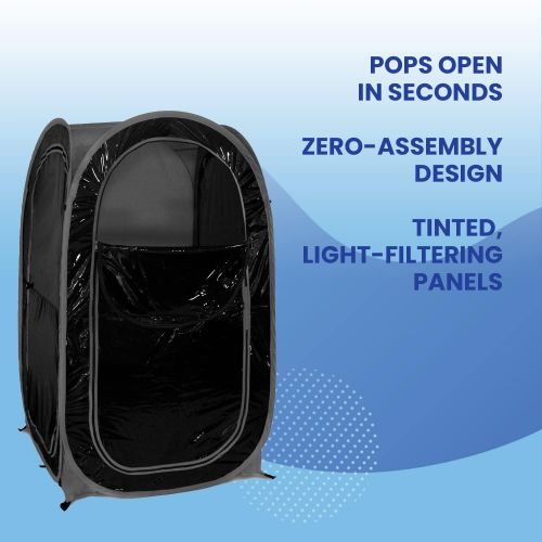  Under the Weather PrivacyPod 1-Person Pop-Up Weather Pod, Protection from Cold, Wind and Rain with Added Privacy