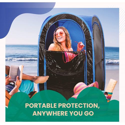  Under the Weather PrivacyPod 1-Person Pop-Up Weather Pod, Protection from Cold, Wind and Rain with Added Privacy