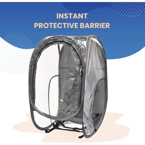  Under the Weather ShieldPod ? 1-Person Pop-Open Wearable Protective Barrier