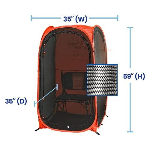  Under the Weather MeshPod 1-Person Pop-up Fine-Gauge Mesh Weather Pod. the Original, Patented WeatherPod