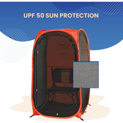  Under the Weather MeshPod 1-Person Pop-up Fine-Gauge Mesh Weather Pod. the Original, Patented WeatherPod