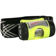 Underwater Kinetics 3AAA Vizion I Intrinsically Safe Headlamp with Woven Headband (Yellow)