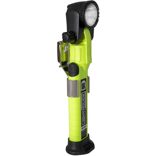  Underwater Kinetics 4AA Lighthouse White-Blue Dual-Beam Right-Angle LED Light (Safety Yellow)