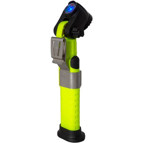  Underwater Kinetics 4AA Lighthouse White-Blue Dual-Beam Right-Angle LED Light (Safety Yellow)