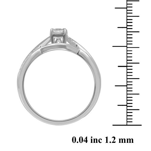  Unending Love 14k Gold 16ct TDW Princess-cut Halo Ring Set (IJ I2-I3) - White by Unending Love
