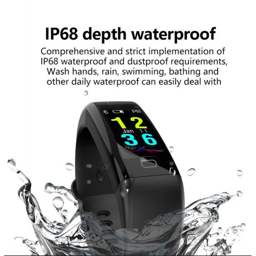  Unexceptionable-Smartwatch Smart Watch Fitness Tracker,H20 Swim Fitness Tracker Blood Pressure Heart Rate Monitor Wristwatch Sport Smart Bracelet Band Waterproof IP68 Wristband