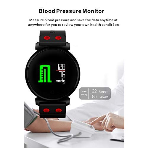  Unexceptionable-Smartwatch Smart Watch Fitness Tracker,H6 Waterproof IP68 Swimming Fitness Tracker Wristband Phone Reminder Push SMS Display on Bracelet Screen Long Standby