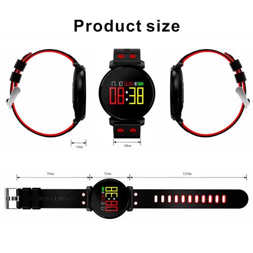  Unexceptionable-Smartwatch Smart Watch Fitness Tracker,H6 Waterproof IP68 Swimming Fitness Tracker Wristband Phone Reminder Push SMS Display on Bracelet Screen Long Standby