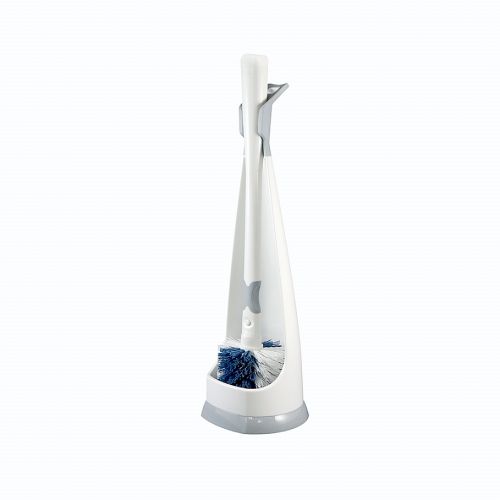  Unger No-Drip Toilet Brush & Caddy Set in WhiteGreyBlue