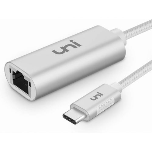  [아마존 핫딜] [아마존핫딜]Uni USB C to Ethernet Adapter, uni USB C [Thunderbolt 3] to 1-Gigabit Ethernet Adapter, Compatible for MacBook Pro 2019/2018/2017, MacBook Air/iPad Pro 2018, Surface Book 2, Pixel 2 an