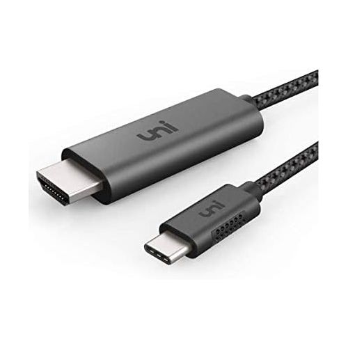  [아마존베스트]Uni USB C to HDMI Cable(4K@60Hz), uni USB Type-C to HDMI Cable [Thunderbolt 3 Compatible] for MacBook Pro 2018/2017, MacBook Air/iPad Pro 2018, Surface Book 2, Samsung S10, and More -