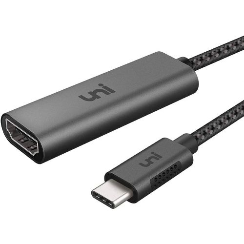  [아마존베스트]Uni USB C to HDMI Adapter (4K@60Hz), uni USB Type-C to HDMI Adapter [Thunderbolt 3 Compatible] for MacBook Pro 2018/2017, MacBook Air/iPad Pro 2018, Samsung Galaxy S10/S9, Surface Book