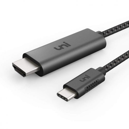  [아마존 핫딜]  [아마존핫딜]Uni USB C zu HDMI-Kabel(4K@60Hz), uni USB Typ C zu HDMI-Kabel [Thunderbolt 3 kompatibel] fuer MacBook Pro 2019/2018/2017, MacBook Air/iPad Pro 2019/2018, Surface Book 2, Samsung S10 und