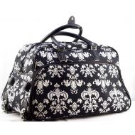 Uni Collections 21-Inch Wheeled Duffle Bag (Damask II)