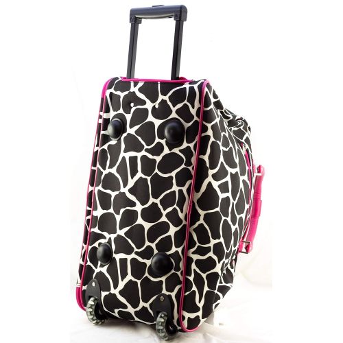  Uni Collections 21-Inch Wheeled Duffle Bag (Polka Dots MultiColor)