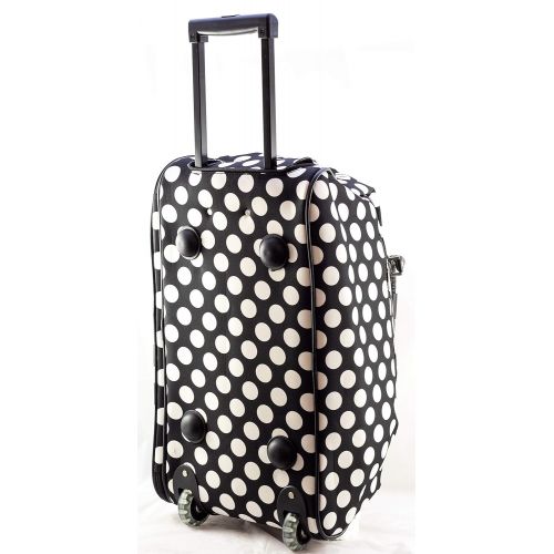  Uni Collections 21-Inch Wheeled Duffle Bag (Polka Dots MultiColor)