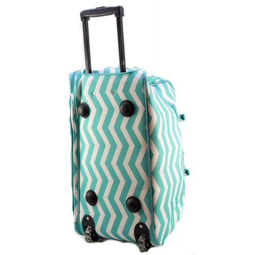  Uni Collections 21-Inch Wheeled Duffle Bag (Polka Dots MultiColor)