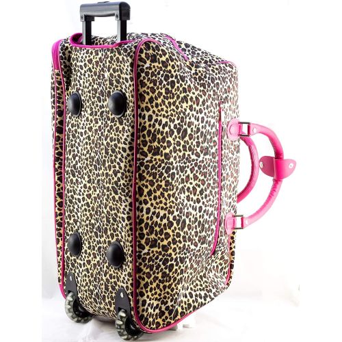  Uni Collections 21-Inch Wheeled Duffle Bag (Polka Dots MultiColor)