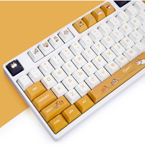  UniCusMech Custom Keycaps - Full 146 Key Set, Dye Sublimation PBT Keycap Set, Cherry Profile, English (US) Layout Suitable for 60%,65%,75% and 100% Form Factor & Custom Mechanical