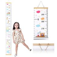 Unicherry Wall Growth Chart, Canvas and Wood Growth Chart for Kids, Perfect Wall Decor Piece for Kids Room, Baby Room, Nursery, Bedroom, Height Measurement Ruler for Children