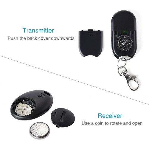  [아마존베스트]Uniclife Key Finder Wireless RF Item Locator, Remote Control, Pet, Cell, Wallet Locator with 4 Receivers