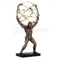 Veronese Atlas Carrying Celestial Sphere Bronze Finished Statue