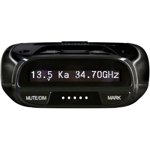  Uniden DFR7 Super Long Range Wide Band Laser/Radar Detector, Built-in GPS w/Mute Memory, Voice Alerts, Red Light & Speed Camera Alerts, OLED Display, Black