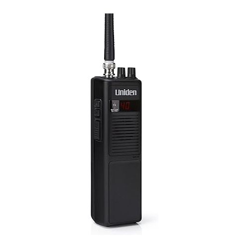  Uniden PRO401HH Professional Series 40 Channel Handheld CB Radio, 4 Watts Power with Hi/Low Power Switch, Auto noise cancellation, Belt Clip And Strap Included, 2.75in. x 4.33in. x 8.66in.