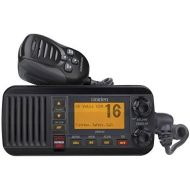 Uniden UM435BK Advanced Fixed Mount VHF Marine Radio, All USA/International/Canadian Marine Channels including new 4-Digit, CDN “B” Channels, 1 Watt/25 Watt Power, Waterproof IPX8