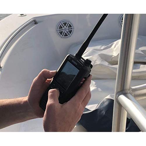  Uniden MHS335BT 6W Class D Floating Handheld VHF Marine Radio with Bluetooth, Text Message Directly to Other VHF Text Message Capable Radios, IPX8 Submersible Design