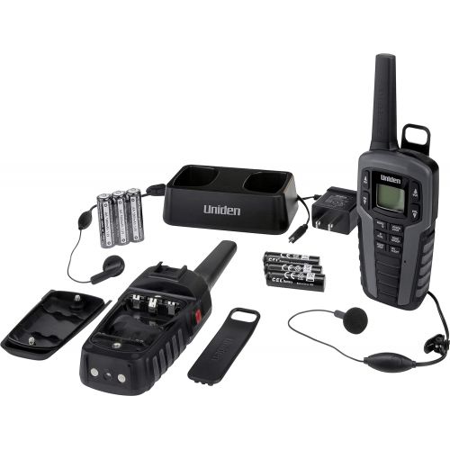  [아마존베스트]Uniden SX507-2CKHS Up to 50 Mile Range FRS Two-Way Radio Walkie Talkies W/Dual Charging Cradle, Waterproof, Floats, 22 Channels, 142 Privacy Codes, NOAA Weather Scan + Alert, Inclu