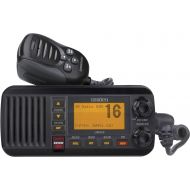 Uniden UM435BK Advanced Fixed Mount VHF Marine Radio, All USA/International/Canadian Marine Channels including new 4-Digit, CDN “B” Channels, 1 Watt/25 Watt Power, Waterproof IPX8