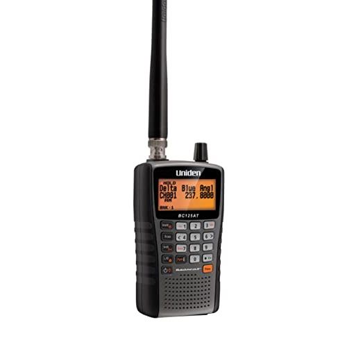  [아마존베스트]Uniden Bearcat BC125AT Handheld Scanner. 500 Alpha-Tagged channels. Public Safety, Police, Fire, Emergency, Marine, Military Aircraft, and Auto Racing Scanner. Lightweight, Portabl