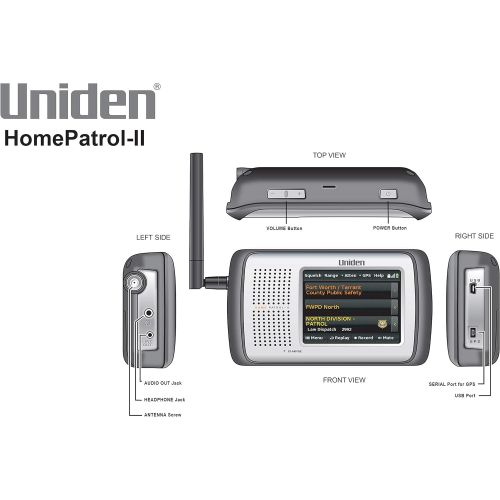  [아마존베스트]Uniden HomePatrol-2 Color Touchscreen Simple Program Digital Scanner, TrunkTracker V and S,A,M,E, Emergency/Weather Alert, APCO P25 Phase 1 and 2! Covers USA and Canada, Quick Reco