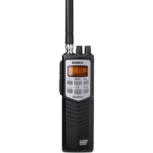  [아마존베스트]Uniden PRO501HH Pro-Series 40-Channel Portable Handheld CB Radio/Emergency/Travel Radio, Large LCD Display, High/Low Power Saver, 4-Watts, Auto Noise Limiter, NOAA Weather, and Ear