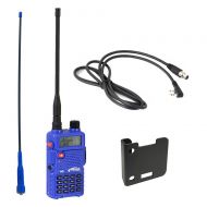Uniden Rugged Radios RH5R 5 Watt Dual Band Handheld Radio Kit with Ducky Antenna, Mounting Bracket and Radio Jumper Cable