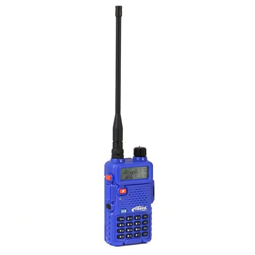  Uniden Rugged Radios RH5R 5 Watt Dual Band Handheld Radio Kit with Ducky Antenna, Mounting Bracket and Radio Jumper Cable