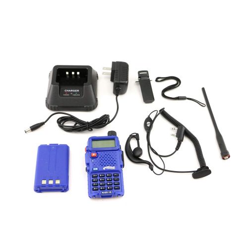  Uniden Rugged Radios RH5R 5 Watt Dual Band Handheld Radio Kit with Ducky Antenna, Mounting Bracket and Radio Jumper Cable